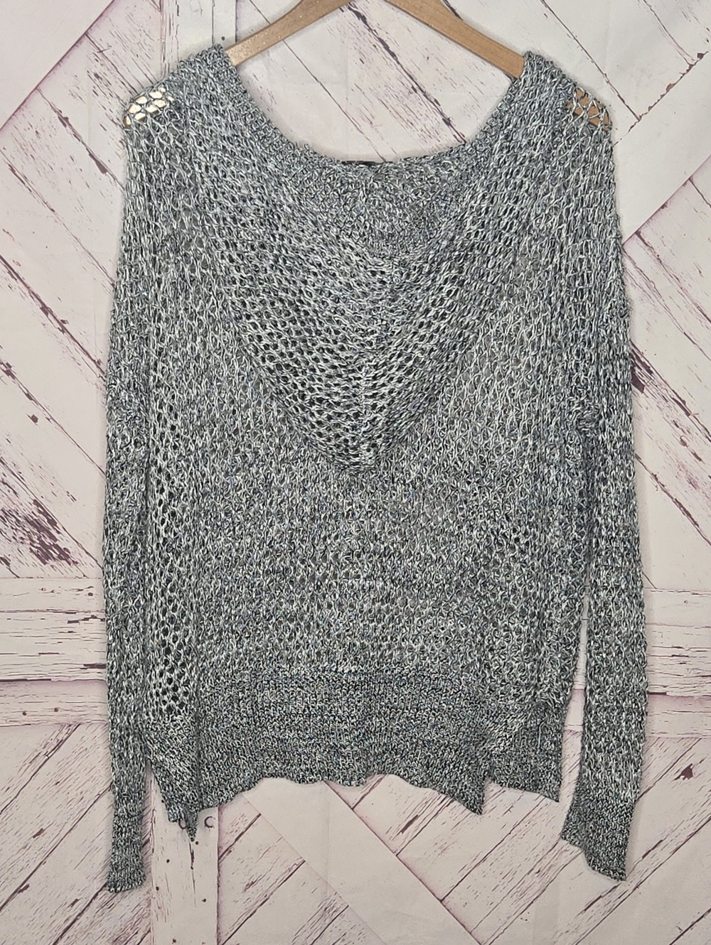 POL Knitted Hooded Pullover Sweater - Picture 3 of 4